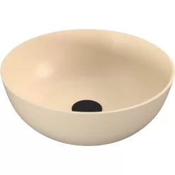   Mosdó, Sapho Banera Round öntött márvány mosdó 39 cm, matt bézs 14337.81