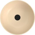 Mosdó, Sapho Banera Round öntött márvány mosdó 39 cm, matt bézs 14337.81