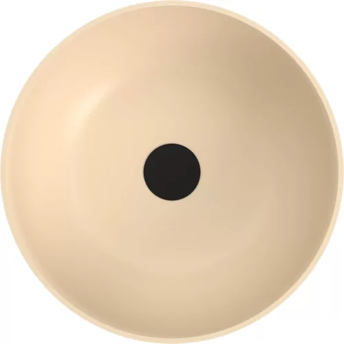 Mosdó, Sapho Banera Round öntött márvány mosdó 39 cm, matt bézs 14337.81