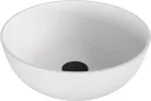 Mosdó, Sapho Banera Round öntött márvány mosdó 39 cm, matt fehér 14337MAT