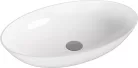 Mosdó, Sapho Banera Oval öntött márvány mosdó 60x40 cm, fehér 14397