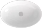 Mosdó, Sapho Banera Oval öntött márvány mosdó 60x40 cm, fehér 14397