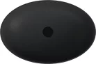 Mosdó, Sapho Banera Oval öntött márvány mosdó 60x40 cm, matt antracit 14397.51