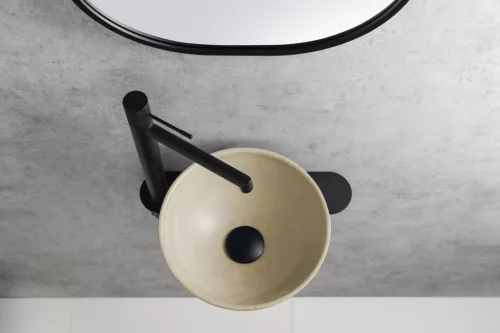 Mosdó, Sapho Minor beton mosdó 26 cm, sárga MR26022