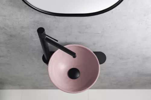 Mosdó, Sapho Minor beton mosdó 26 cm, rózsaszín MR26021