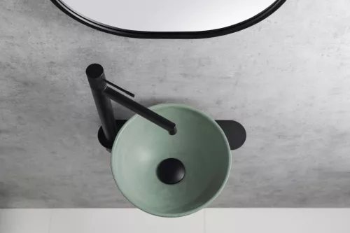 Mosdó, Sapho Minor beton mosdó 26 cm, zöld MR26023