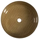 Mosdó, Sapho Maragua gravírozott üvegmosdó, 39,5 cm, arany TY214Z