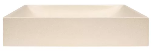 Mosdó, Sapho Tarant beton mosdó, 58x36 cm, fehér homokkő AR472