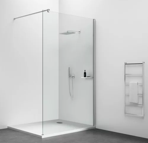 Fali profil polc rögzítővel, Sapho Esca fali profil, 2100 mm, króm ES8210