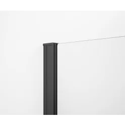  Fali profil polc rögzítővel, Sapho Esca fali profil, 2100 mm, matt fekete ES8225