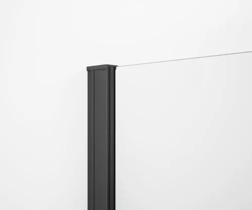 Fali profil polc rögzítővel, Sapho Esca fali profil, 2100 mm, matt fekete ES8225