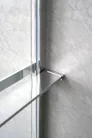 Polc, Sapho walk-in falra szerelhető zuhanypolc törölközőtartóval, 60-140 cm, króm EG1410