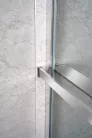 Polc, Sapho walk-in falra szerelhető zuhanypolc törölközőtartóval, 60-140 cm, króm EG1410