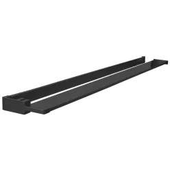   Polc, Sapho walk-in falra szerelhető zuhanypolc törölközőtartóval, 60-140 cm, matt fekete EG1425