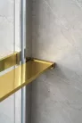 Polc, Sapho walk-in falra szerelhető zuhanypolc törölközőtartóval, 60-140 cm, matt arany EG1446