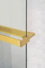 Polc, Sapho walk-in falra szerelhető zuhanypolc törölközőtartóval, 60-140 cm, matt arany EG1446