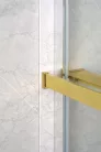 Polc, Sapho walk-in falra szerelhető zuhanypolc törölközőtartóval, 60-140 cm, matt arany EG1446