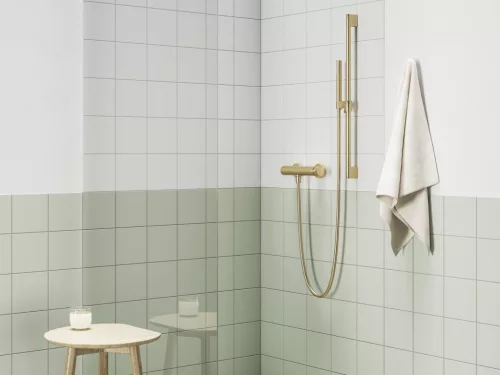 Zuhany gégecső, Ravak zuhany gégecső 150 cm, műanyag 913.60GLB Gold Brushed X07P1245