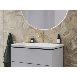   Mosdó csaptelep, Ravak Espirit álló mosdó csaptelep 190 mm ES 012.60GLB, Gold Brushed X070597