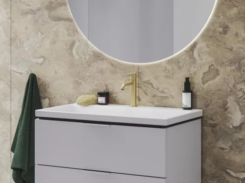 Mosdó csaptelep, Ravak Espirit álló mosdó csaptelep 190 mm ES 012.60GLB, Gold Brushed X070597