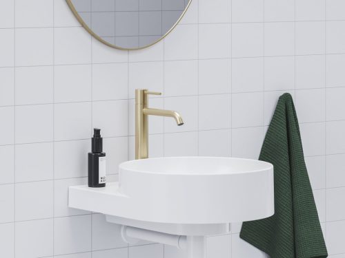 Mosdó csaptelep, Ravak Espirit álló mosdó csaptelep 250 mm ES 014.60GLB, Gold Brushed X070616