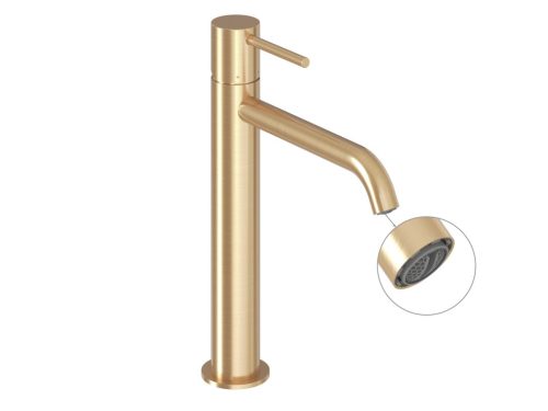Mosdó csaptelep, Ravak Espirit álló mosdó csaptelep 250 mm ES 014.60GLB, Gold Brushed X070616