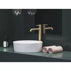   Mosdó csaptelep, Ravak Espirit álló mosdó csaptelep 340 mm ES 015.60GLB, Gold Brushed X070598