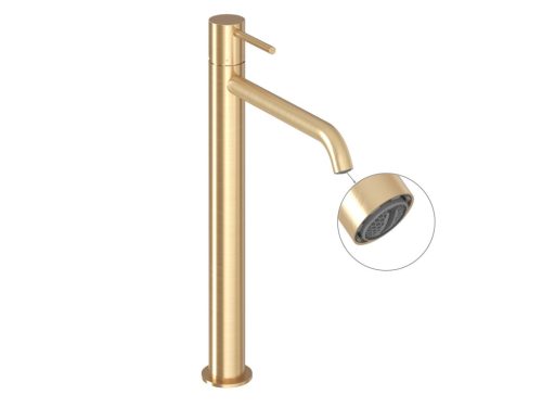 Mosdó csaptelep, Ravak Espirit álló mosdó csaptelep 340 mm ES 015.60GLB, Gold Brushed X070598