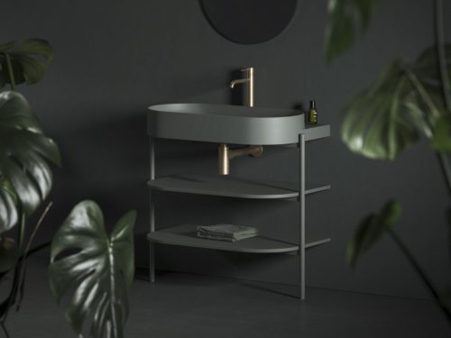 Mosdó csaptelep, Ravak Espirit álló mosdó csaptelep 340 mm ES 015.60GLB, Gold Brushed X070598