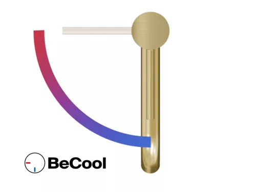 Mosdó csaptelep, Ravak Espirit mosdó csaptelep BeCool 250 mm ES 014.61GLB, Gold Brushed X070618