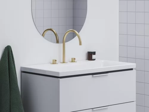 Mosdó csaptelep, Ravak Espirit 3 furatos 270 mm ES 018.60GLB, Gold Brushed X070599