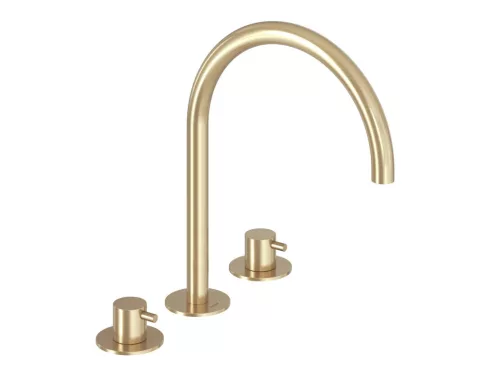 Mosdó csaptelep, Ravak Espirit 3 furatos 270 mm ES 018.60GLB, Gold Brushed X070599