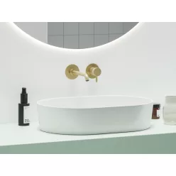   Falba süllyesztett csaptelep, Ravak Espirit mosdó, ES 019.60GLB.O1.RB07B, Gold Brushed X070602