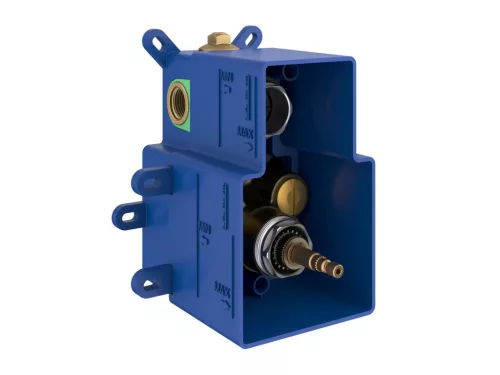 Falba süllyesztett csaptelep, Ravak Espirit termosztátos, kétutas Gold Brushed X070610