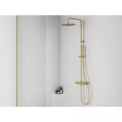   Zuhanyszett, Ravak Espirit termosztátos zuhanyoszlop szettel ES 091.60GLB, Gold Brushed X070614