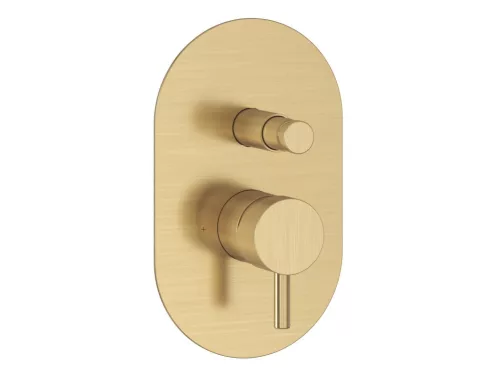 Falba süllyesztett csaptelep, Ravak Espirit automatikus kétutas, Gold Brushed X070608