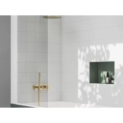   Falba süllyesztett csaptelep, Ravak Espirit háromutas, szettel, Gold Brushed X070606