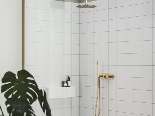 Falba süllyesztett csaptelep, Ravak Espirit szettel, kétutas, Gold Brushed X070611