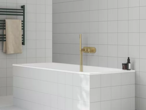 Falba süllyesztett csaptelep, Ravak Espirit szettel, kétutas, Gold Brushed X070611