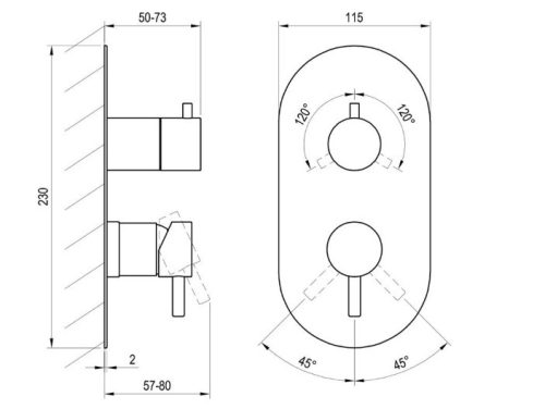 Falba süllyesztett csaptelep, Ravak Espirit  háromutas, Gold Brushed X070607