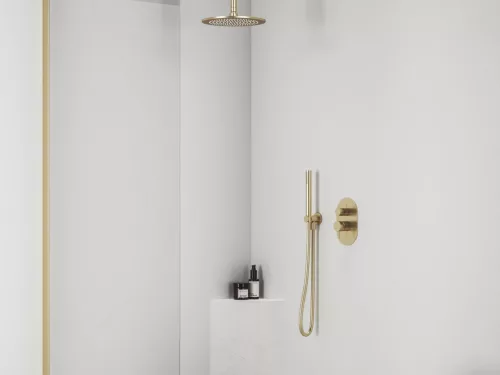 Falba süllyesztett csaptelep, Ravak Espirit kétutas, ES 065.60GLB.O2.RB07E, Gold Brushed X070612