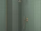 Zuhanytartó, Ravak Fali kiállás integrált zuhanyrózsa tartóval 706.60GLB, Gold Brushed X07P1244