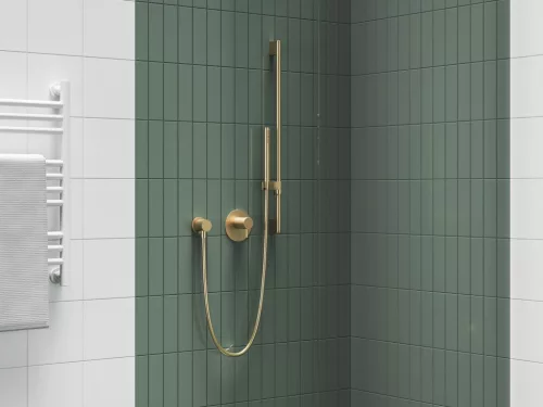 Fali zuhany csatlakozó, Ravak Fali zuhany csatlakozó 701.60GLB, Gold Brushed X07P1241