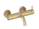 Kádtöltő csaptelep, Ravak Espirit fali, zuhanyszett nélkül ES 022.60GLB, Gold Brushed X07060