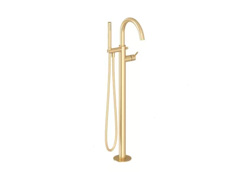 Kádtöltő csaptelep, Ravak Espirit padlón álló, szettel ES 080.60GLB.RB07G, Gold Brushed X070615
