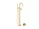 Kádtöltő csaptelep, Ravak Espirit padlón álló, szettel ES 080.60GLB.RB07G, Gold Brushed X070615