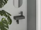 Mosdó, Ravak Veda Wall 40 kézmosó jobb antracit XJXP3240000