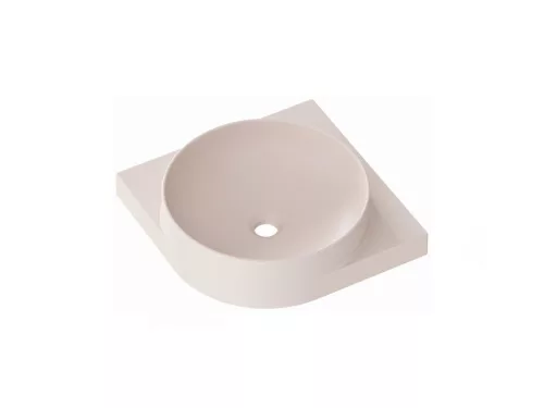 Mosdó, Ravak Yard 45 C kerámiamosdó Alabaster Pink, túlfolyó furat nélkül XJX0G045000