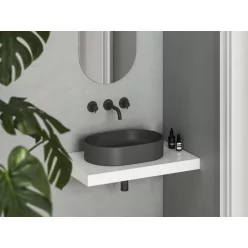   Mosdó, Ravak Ceramic Slim O 55 kerámiamosdó antracit XJX03155000