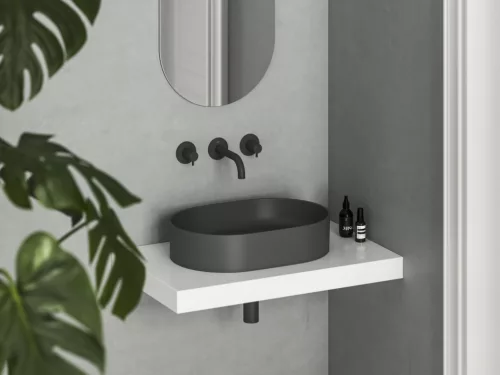 Mosdó, Ravak Ceramic Slim O 55 kerámiamosdó antracit XJX03155000